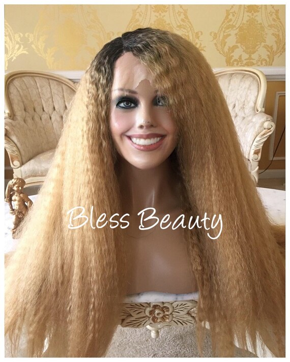 Extra Full High Quality Tight Curly Hair Afro Honey Blonde Etsy