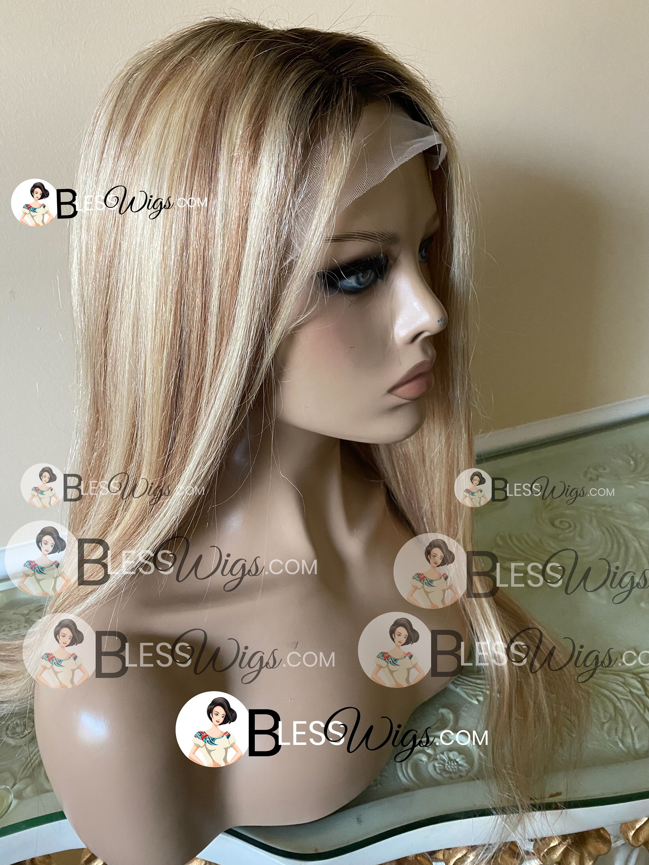 Savanna Beauty Short Heat Resistant Hair Daily Makeup Glueless Ombre Synthetic Lace Front Wigs