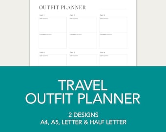 Printable Travel Outfit Planner