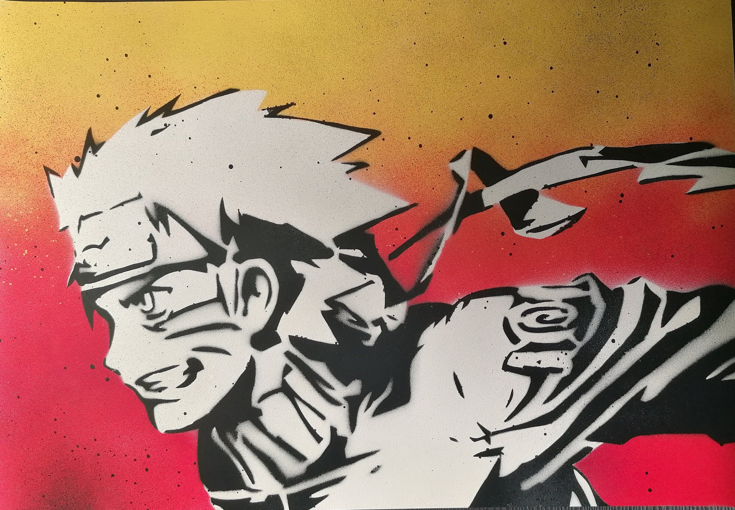 Naruto Spray Painting A3 Etsy