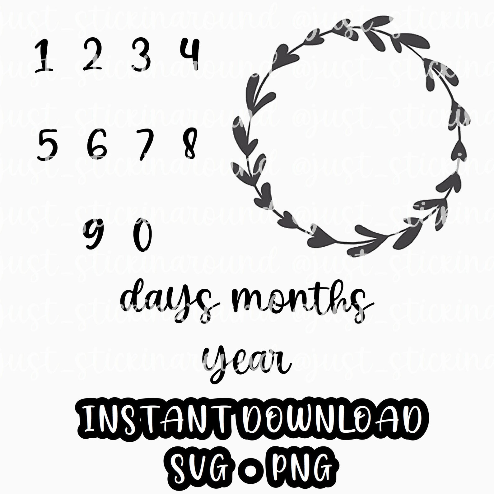 Milestone Blanket SVG and PNG Cricut SVG File Etsy