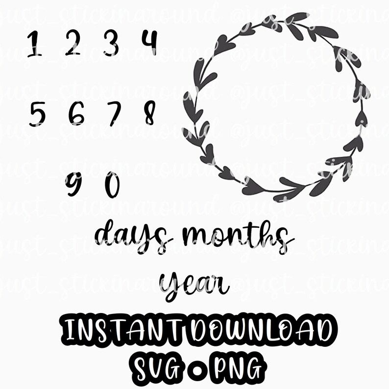 Download Milestone Blanket SVG and PNG Cricut SVG File | Etsy