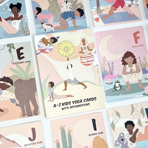 A-Z Kids Yoga Cards with Affirmations