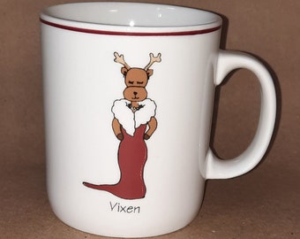 Rae Dunn oh vixen Reindeer Mug Rae Dunn oh vixen Reindeer Mug