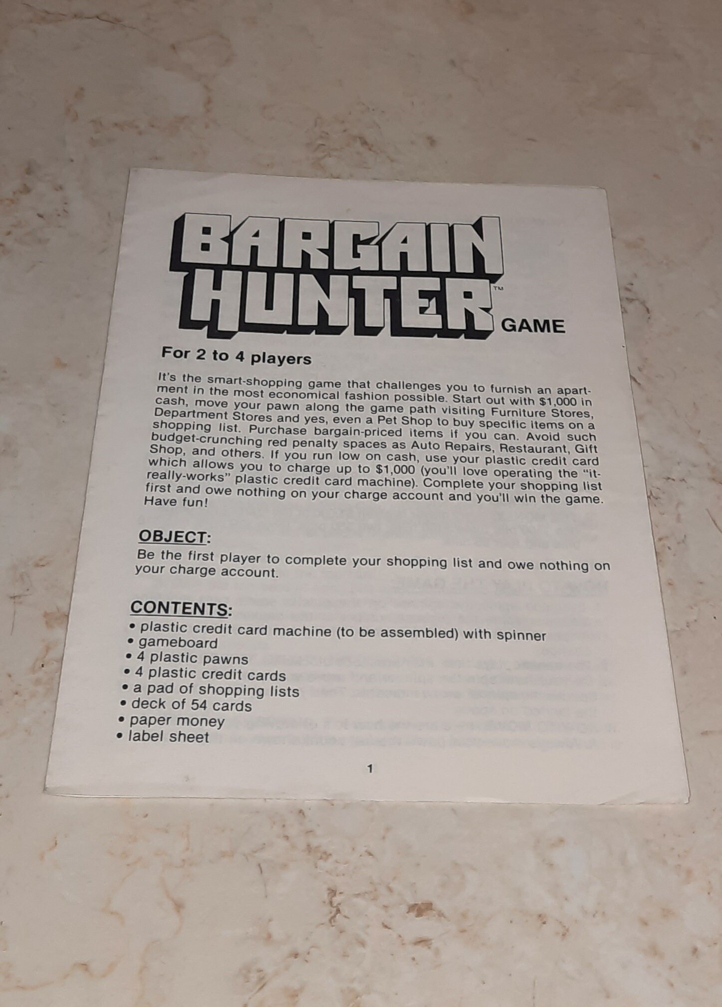 Bargain Hunter Game - Etsy