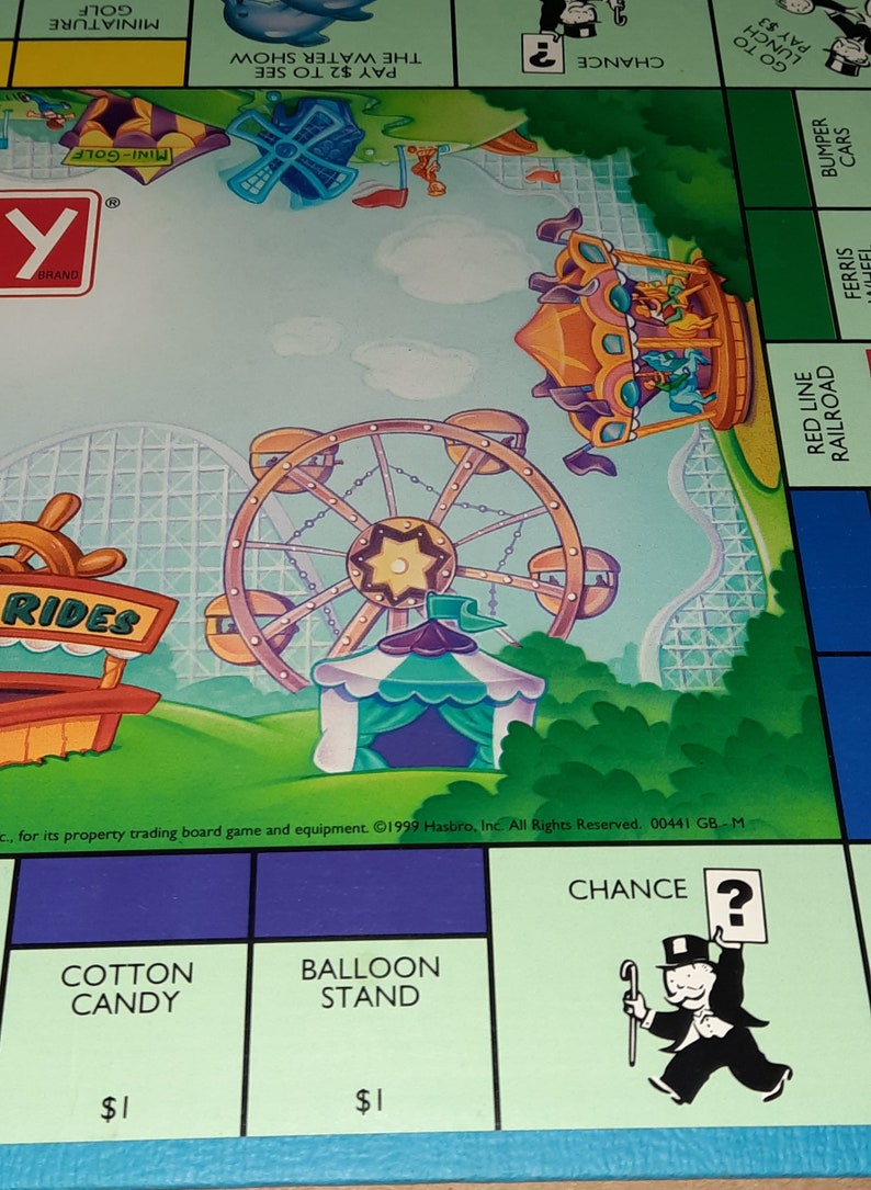 1999 Monopoly Junior Board Game Replacement Piece Etsy