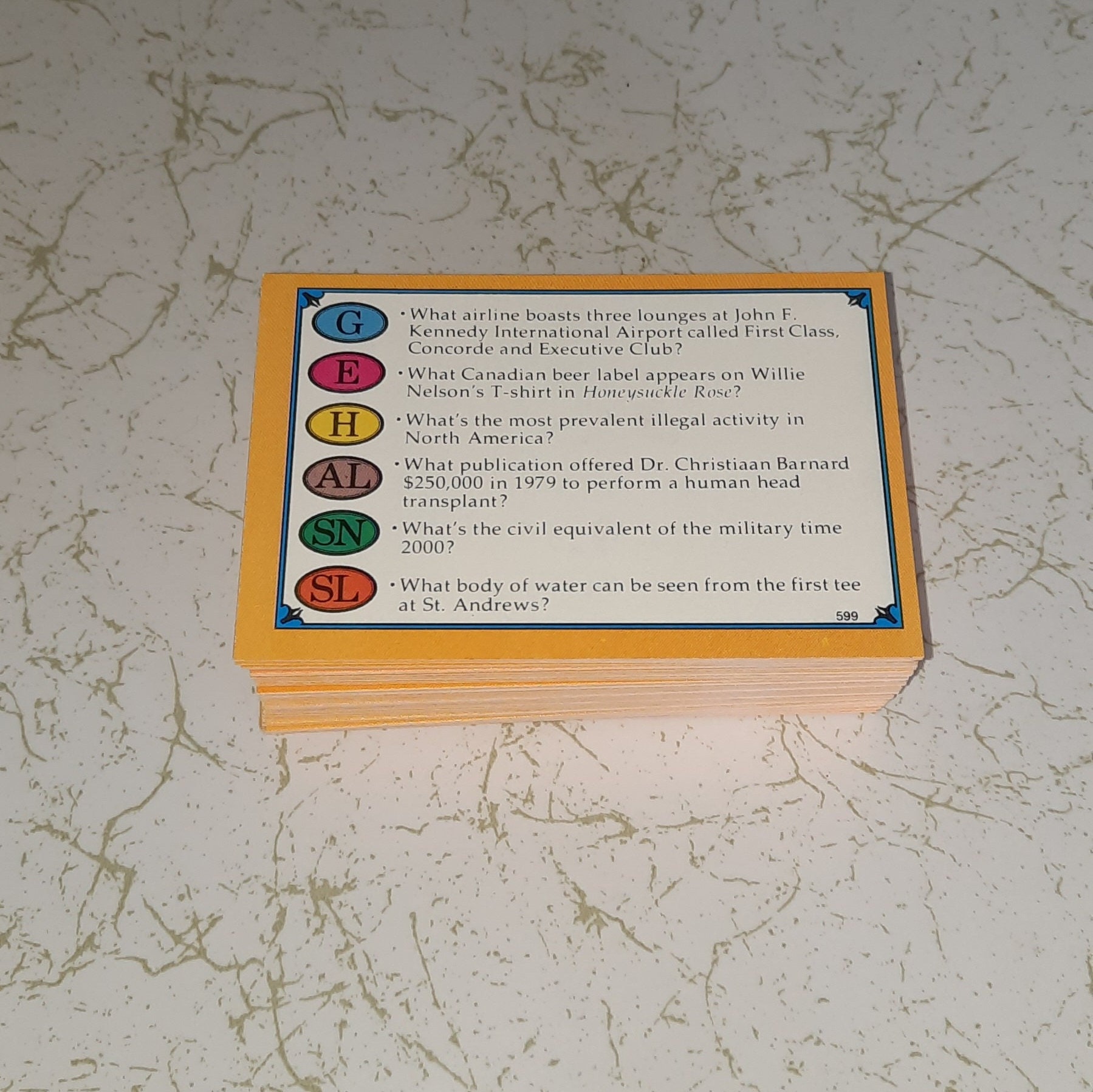 Trivial Pursuit Genus II Edition Game Replacement Piece CARDS - Etsy