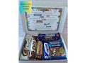 Personalised Good luck in your Exams, Chocolate Box, Exam survival kit Gift, Revision gift, Letterbox Keepsake Gift