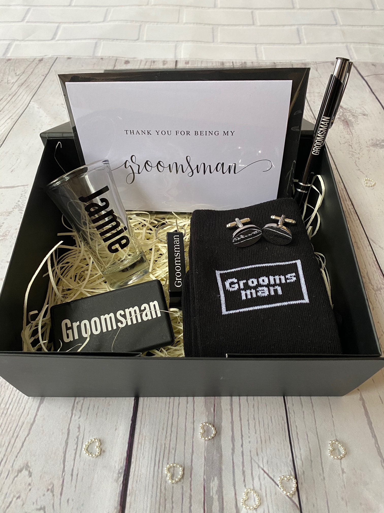 Personalised Best Man Gift Box Filled Thank You Best Man Box Etsy