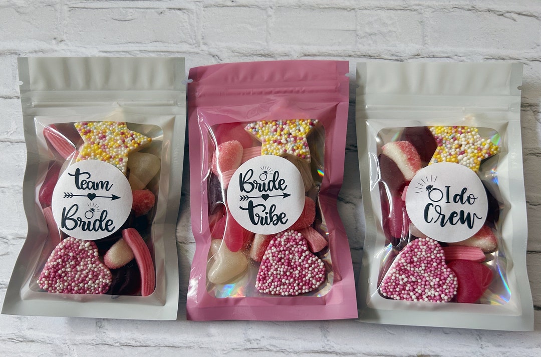 Hen Party Sweets Hen Do Sweets Candy Pouches Hen Party Favours Treat Bags Hen Party Bag Fillers