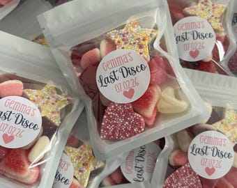 Personalised Hen Party Sweet Bags | Hen Party Favours | Candy Pouches | Bridal Shower Treat Bags