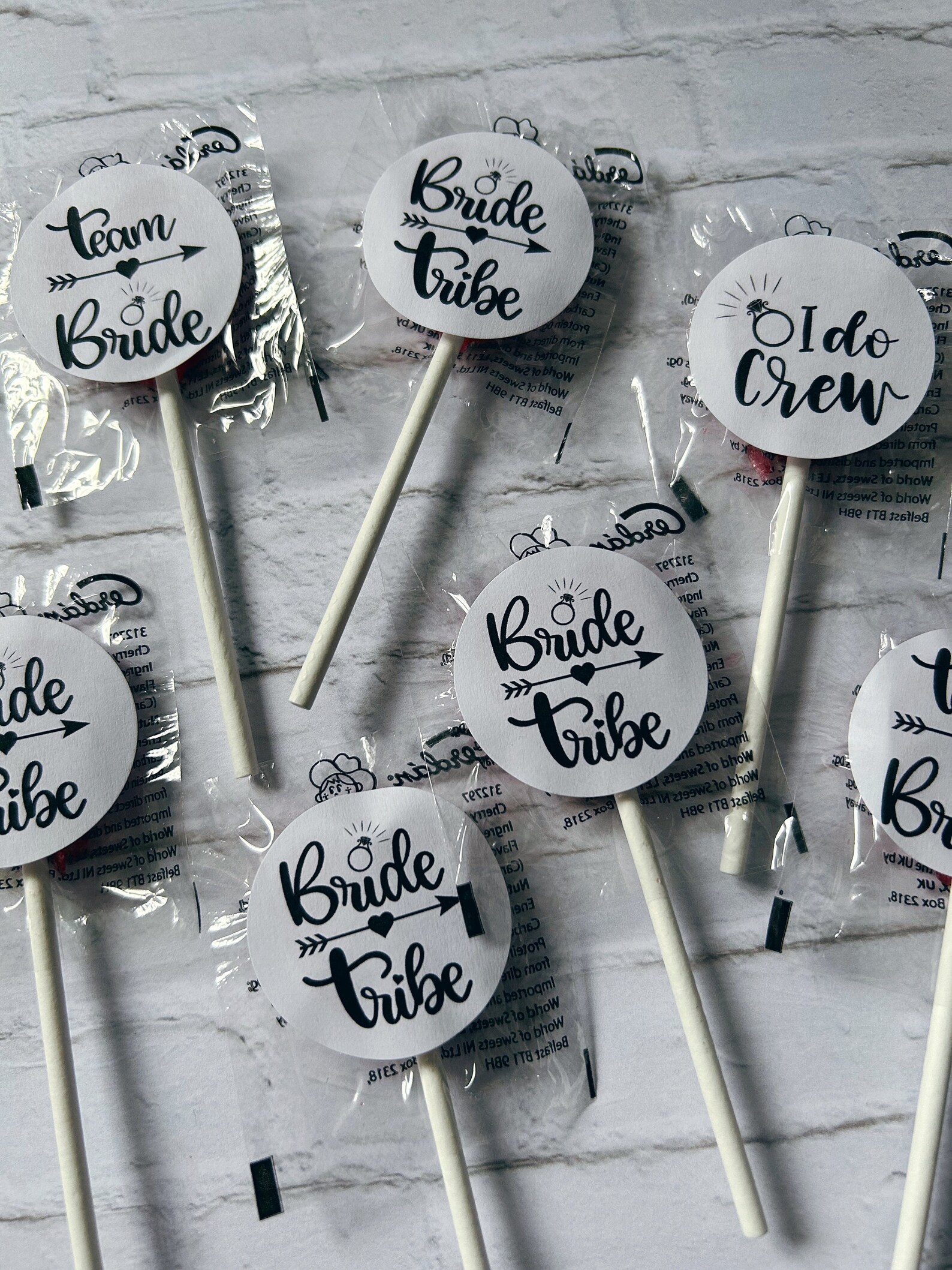 Bulk Hen Party Lollipops Favours Bride Tribe I Do Crew Team Bride Hen