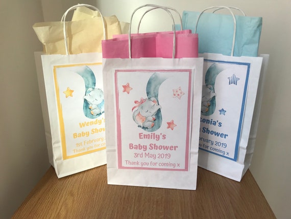 personalised baby shower gift bags