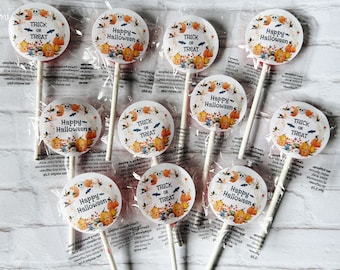 10 x Halloween Lollipops. Halloween party. Trick or treat sweets. Halloween buffet table Bulk Halloween Candy Pre order