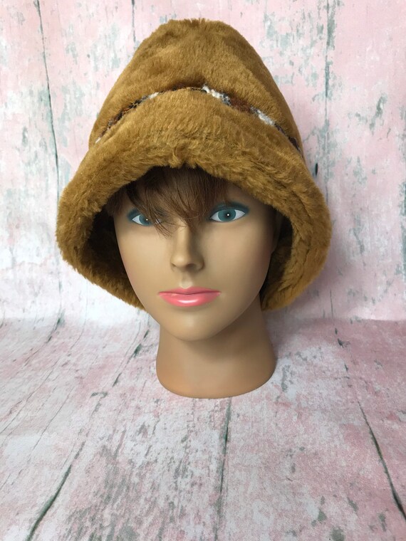 Vintage faux fur Fedora hat
