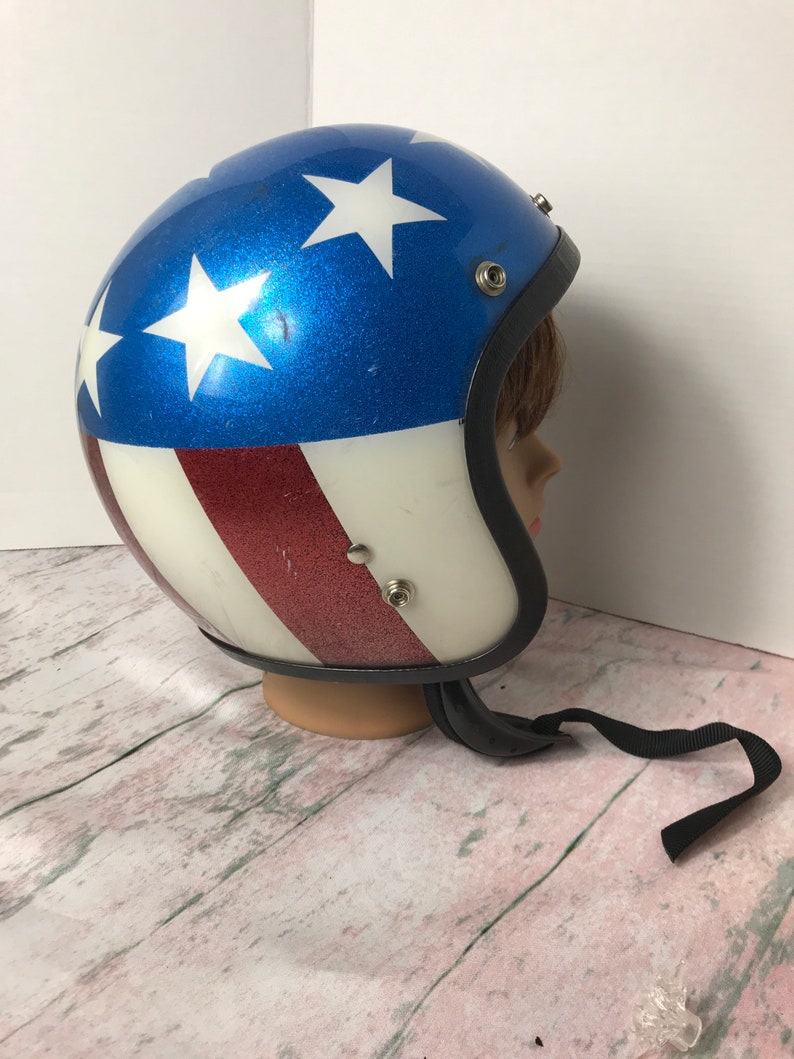 Vintage Easy Rider Motorcycle Helmet Etsy