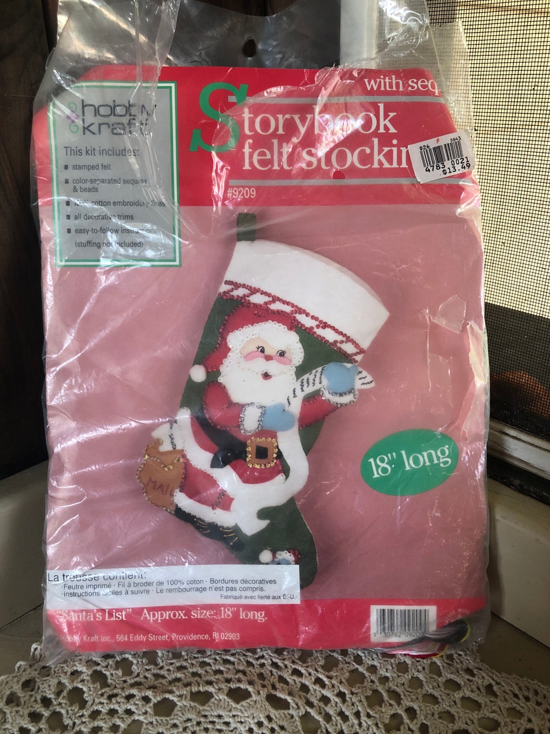 New DIY Make You Own Felt Santa Christmas Stocking Kit Etsy