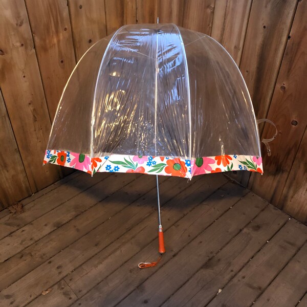 Vintage clear umbrella