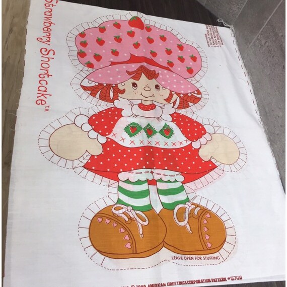 Vintage Strawberry Shortcake Pillow Form Etsy