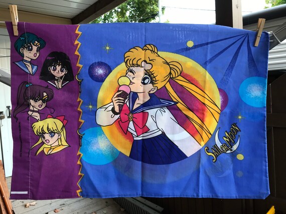 Vintage Sailor Moon pillowcase