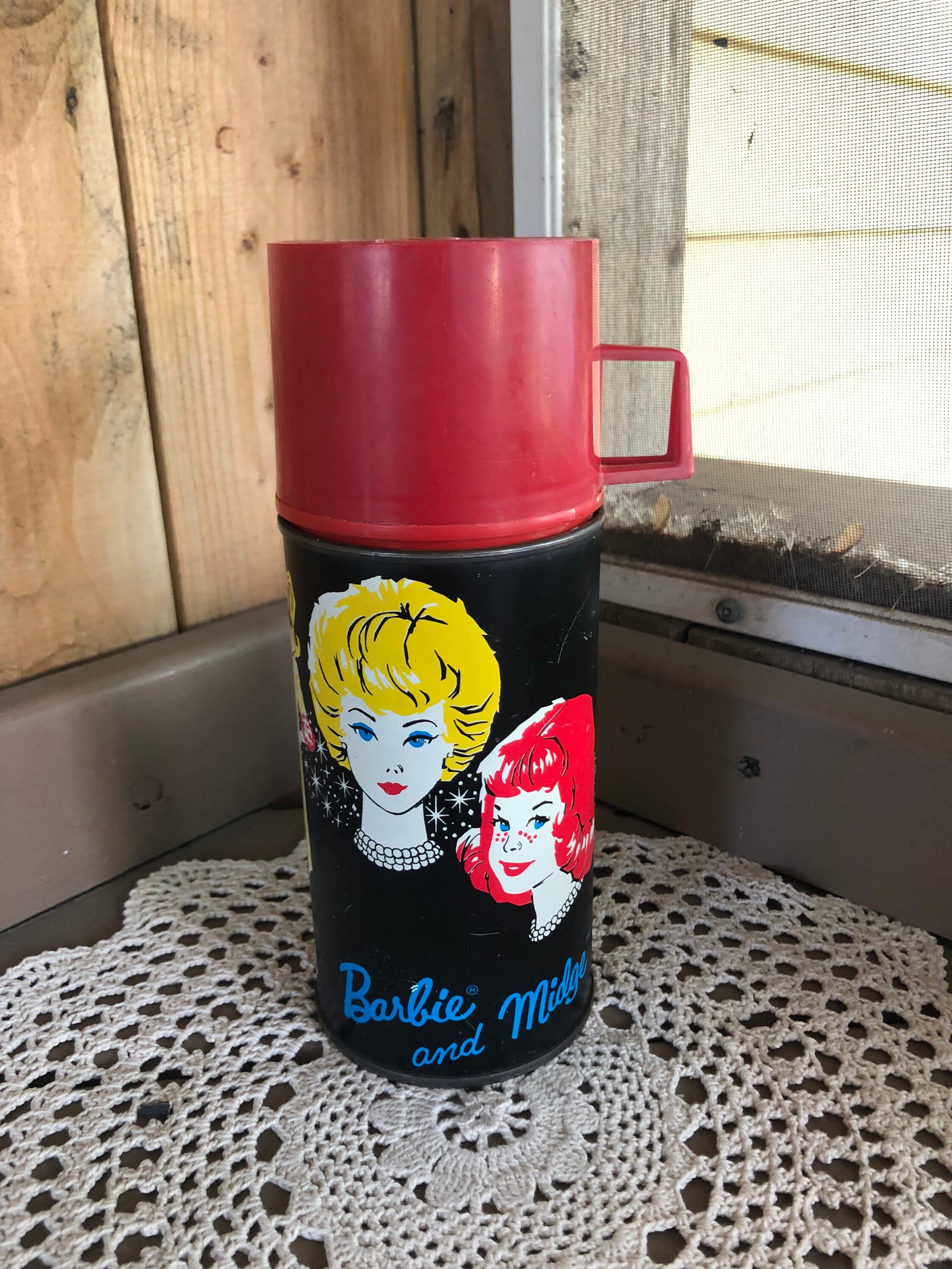 Barbie dated 1962 Red Top Thermos by Mattel - Ruby Lane