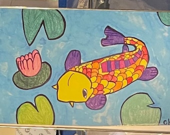 Koi Note Card