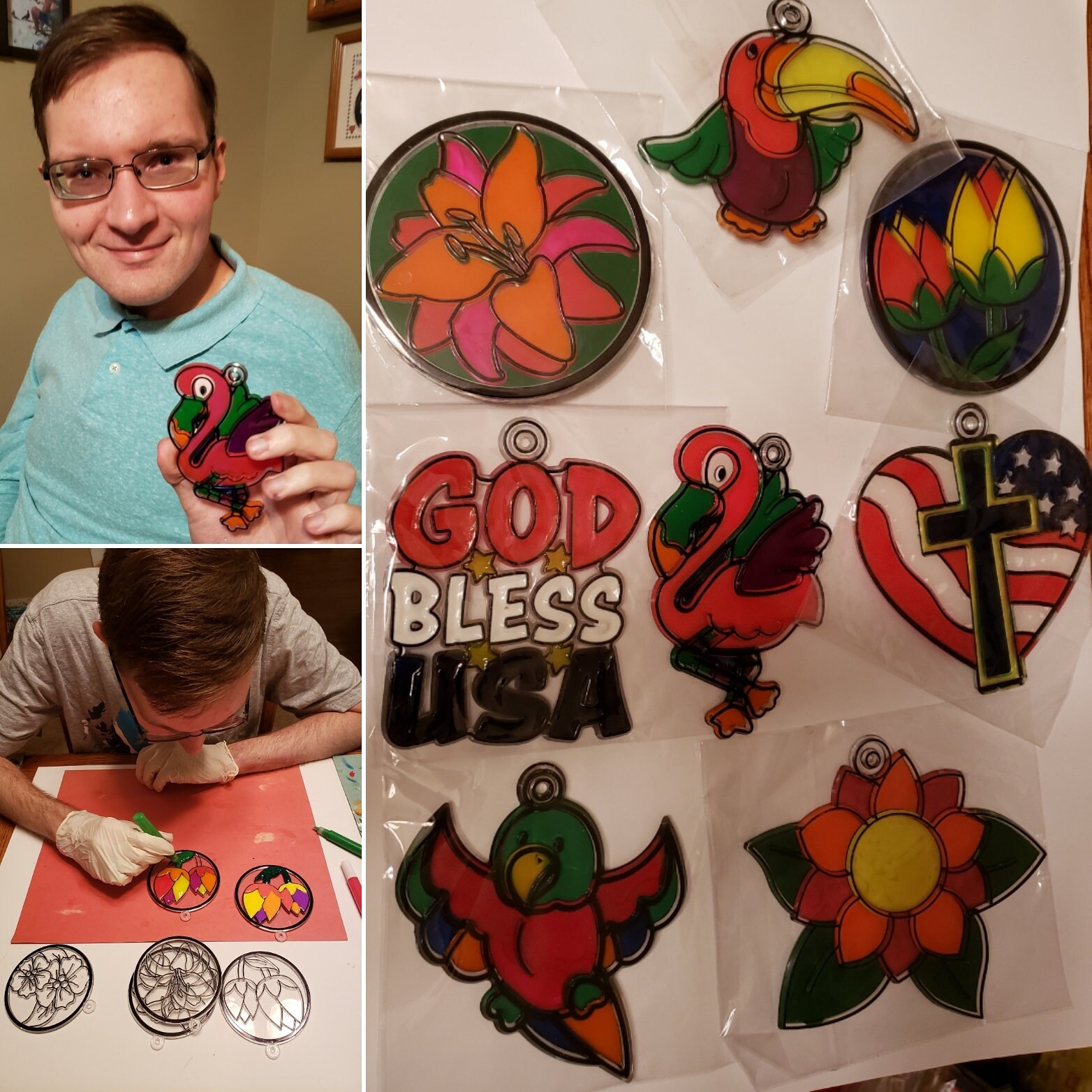 Custom painted plastic suncatchers Etsy