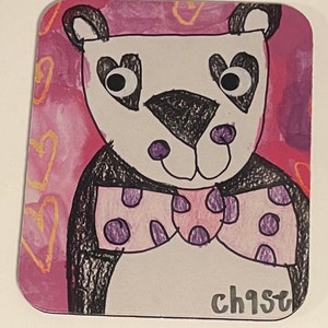 Alfombrilla de ratón del oso del amor