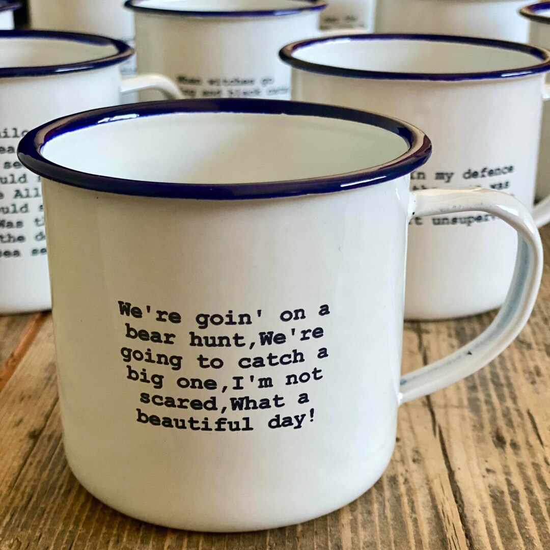 We're Going on a Bear Hunt Enamel Mug Gift - Etsy UK