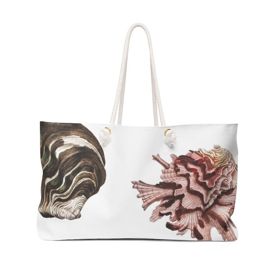 shell beach bag