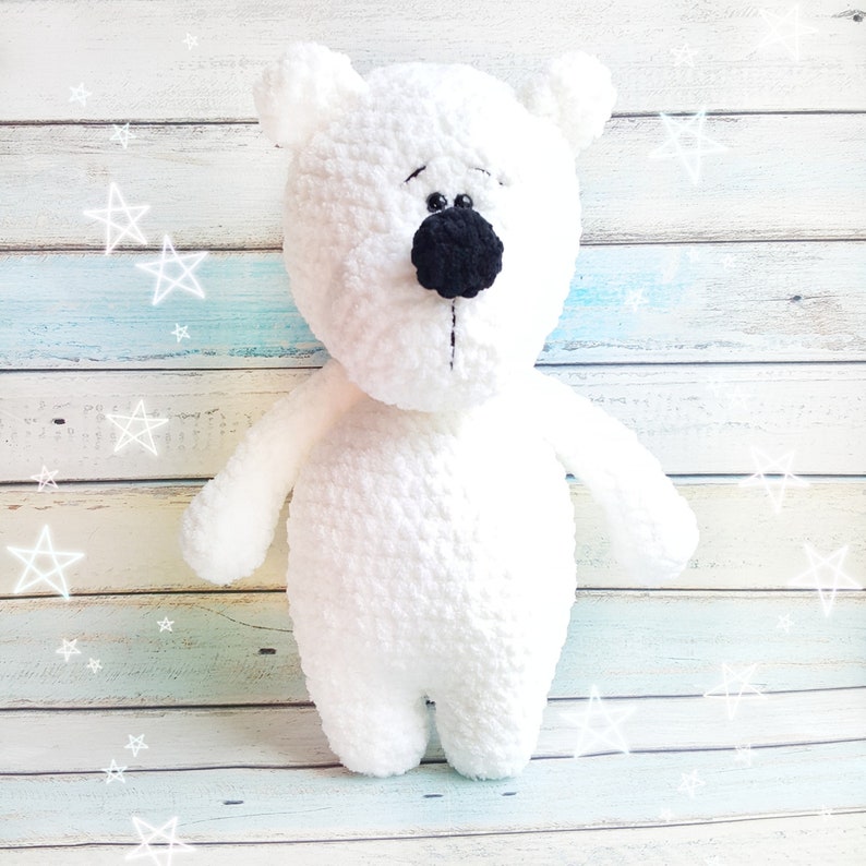Crochet bear Baby gift Handmade toy Cute bear Kids decor Stuffed bear Plush bear Shy bear Knitted bear Cute Teddy Plush bear Toy for toddler