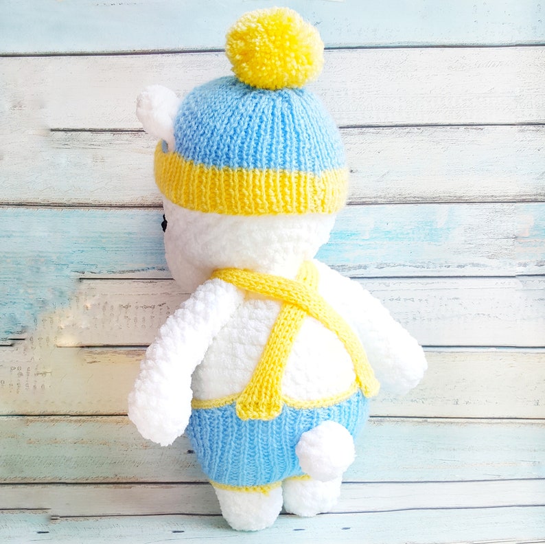 Crochet bear Baby gift Handmade toy Cute bear Kids decor Stuffed bear Plush bear Shy bear Knitted bear Cute Teddy Plush bear Toy for toddler