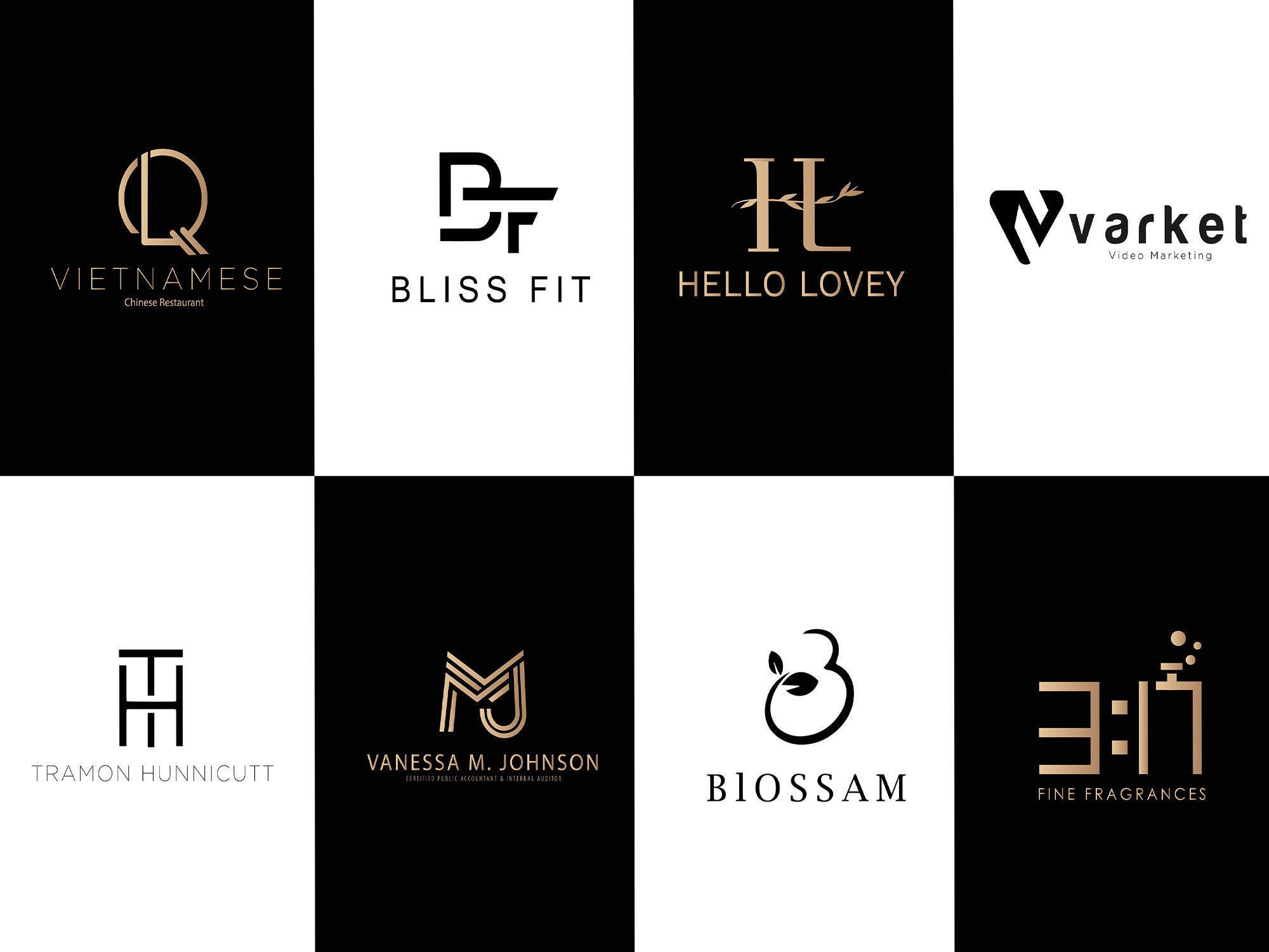 I Will Create Minimal Logo Designs Luxury Logo Design 