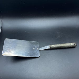 Vtg FLINT Solid Spatula Turner Flipper Vanadium Stainless Steel Full 12inch
