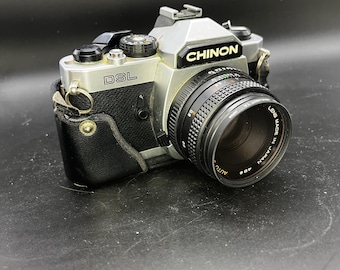 Vintage Chinon DSL 35mm Film SLR Camera - Pentax K-Mount - Works