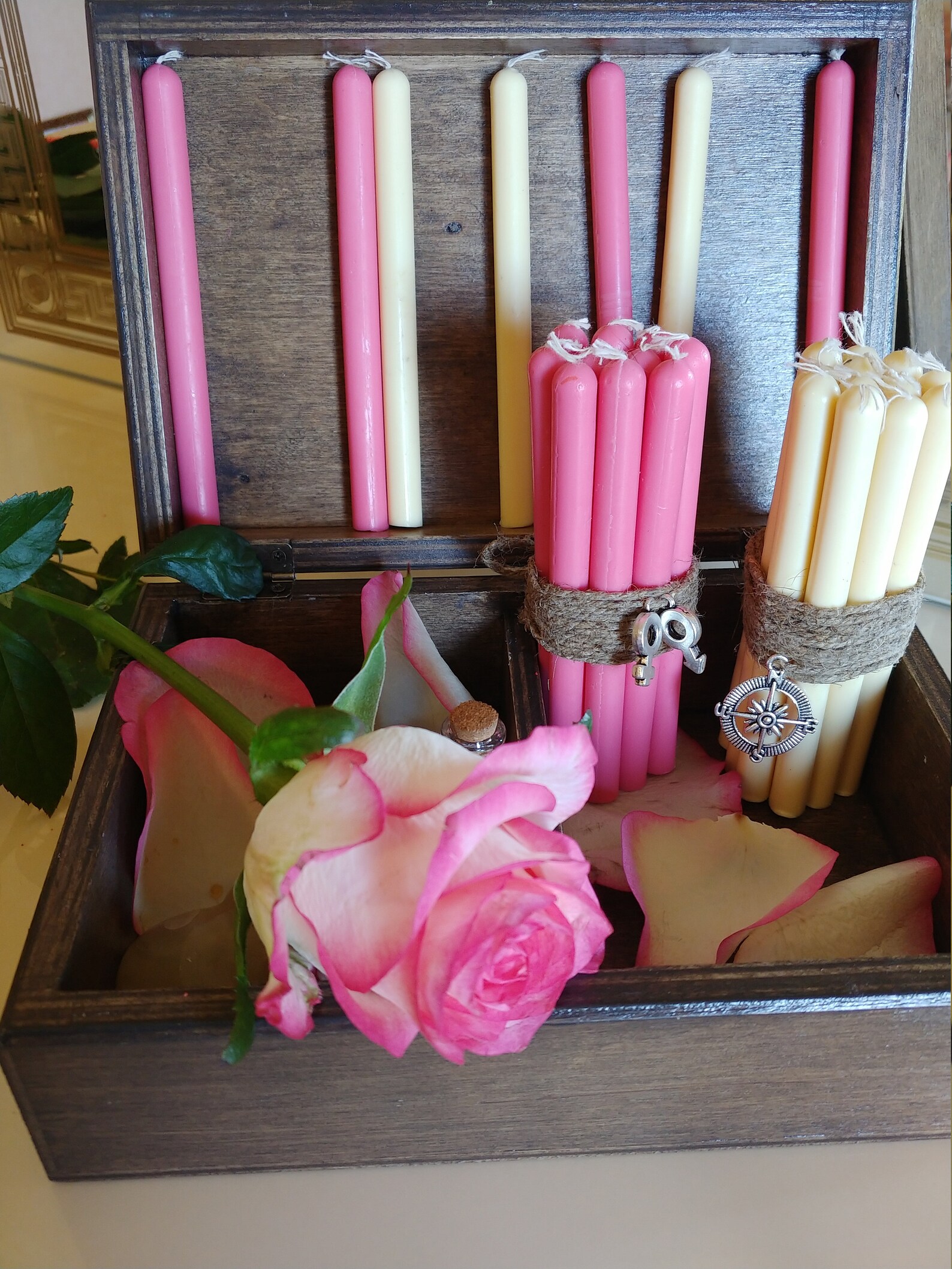 Candle Pink beeswax candles 1pc Etsy