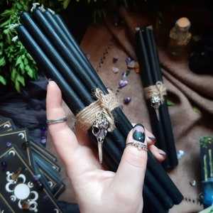 Black spell candles, Protection candles, Black chime candles