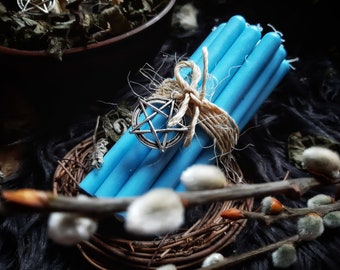spell candles, crystal candle, beeswax candles, Imbolc