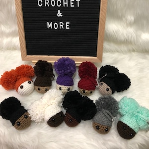 Afro Puff Keychain