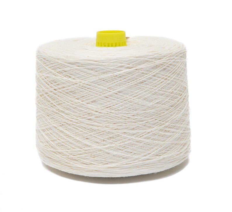 White Linen Yarn Linen Yarns on Cones Yarn for Crochet Etsy