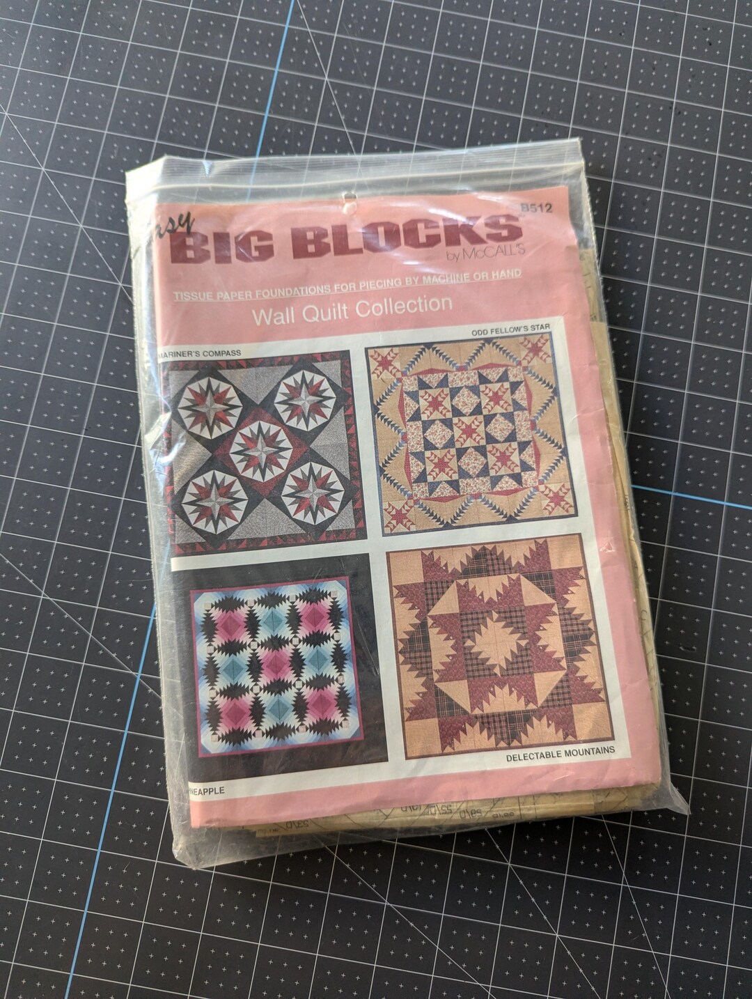 Tissue Paper Quilt Pattern Easy Big Blocks Tissue Paper Quilt Pattern B512 - Mccall's - Quilting ...