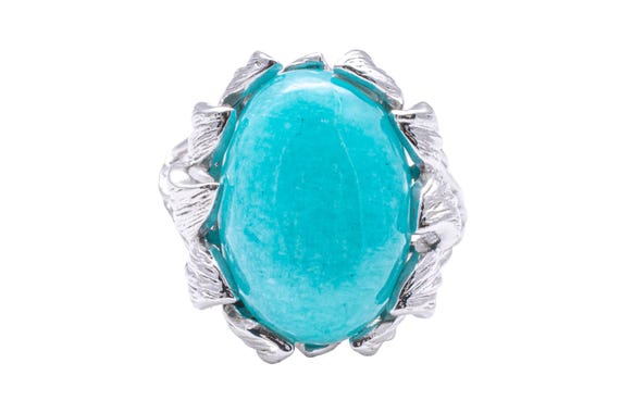 Sterling Silver Amazonite Ring - image 2