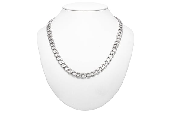 Sterling Silver Solid Cuban Chain - image 2