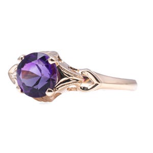 10 Karat Yellow Gold Amethyst Ring