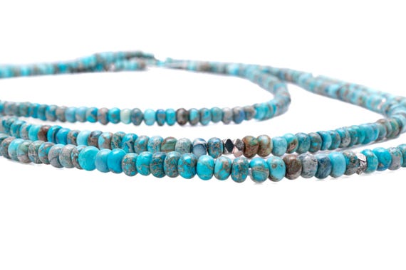 Infinity Beaded Turquoise Necklace - image 4