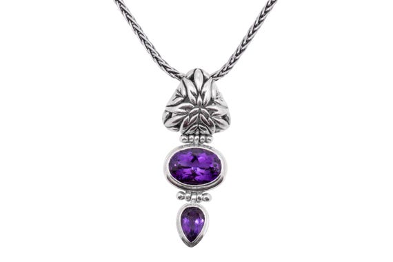 Sterling Silver Amethyst Necklace