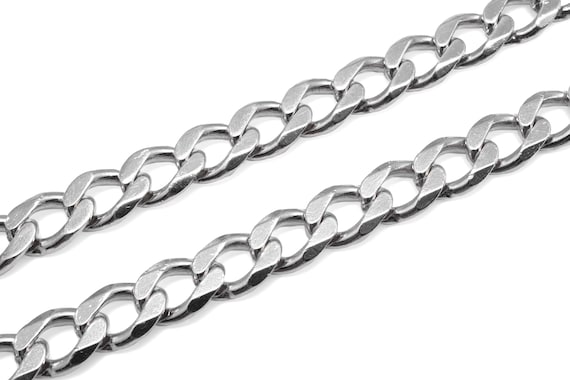 Sterling Silver Solid Cuban Chain - image 1