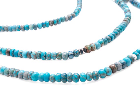 Infinity Beaded Turquoise Necklace - image 5