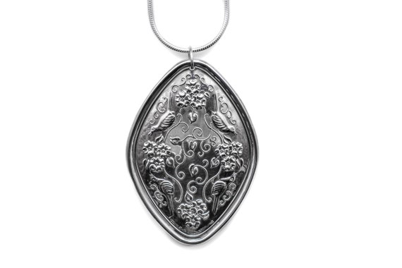 Sterling Silver 1974 Towle Statement Estate Necklace Vintage