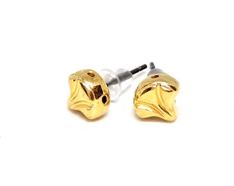 Cymbal Limani-Ginko earring posts - 1 pair